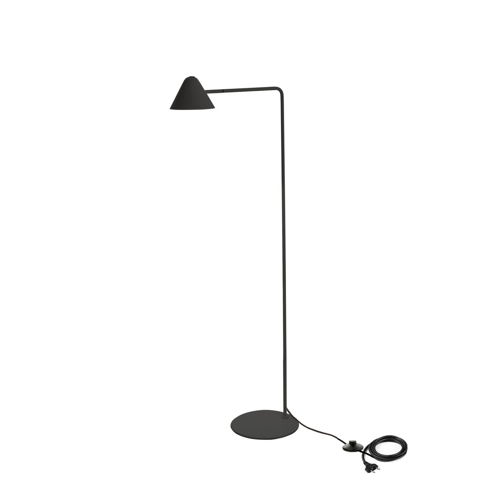 Lampada de sol LED Antares en métal noir STS 25cm x 45.5cm H. 129.5cm