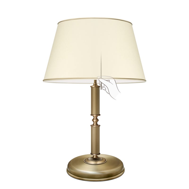 Ciemno złota elegancka lampa na komodę L-B2-L