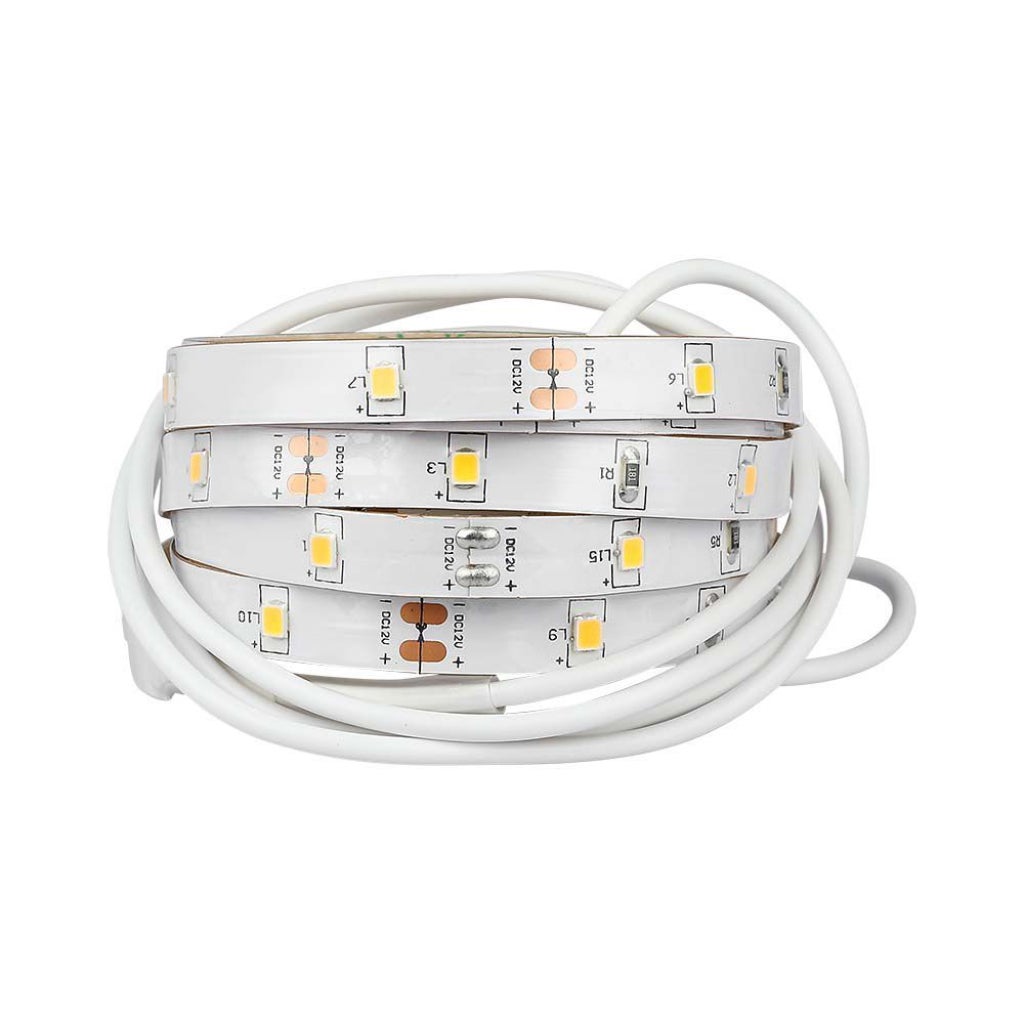 Zestaw pojedynczych taśm LED do dywaników nocnych (pasek 1,2 m, 30 diod LED/m, 3 W, zasilacz, czujnik ruchu), 12 V, 4000 K, ściemnialny