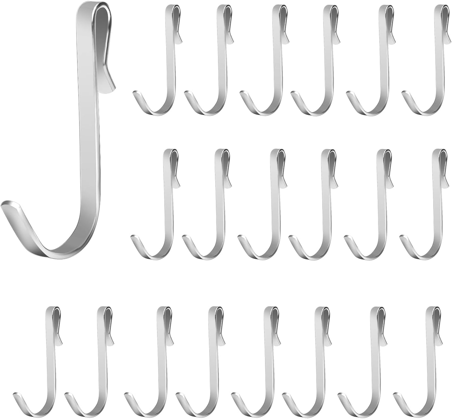 20 sztuk małych haczyków w kształcie litery S do zawieszania, stal nierdzewna 304, wielofunkcyjne haczyki, miniaturowe haczyki w kształcie litery S, m