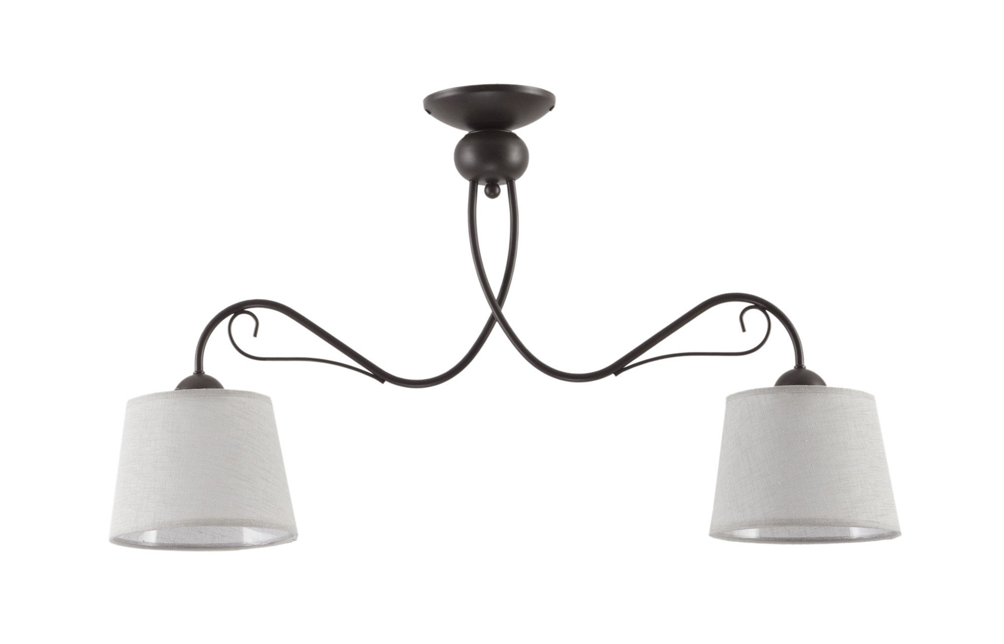 Lampa sufitowa Kamelia Jupiter brąz/szary E27 46x80x20 cm 1 szt.