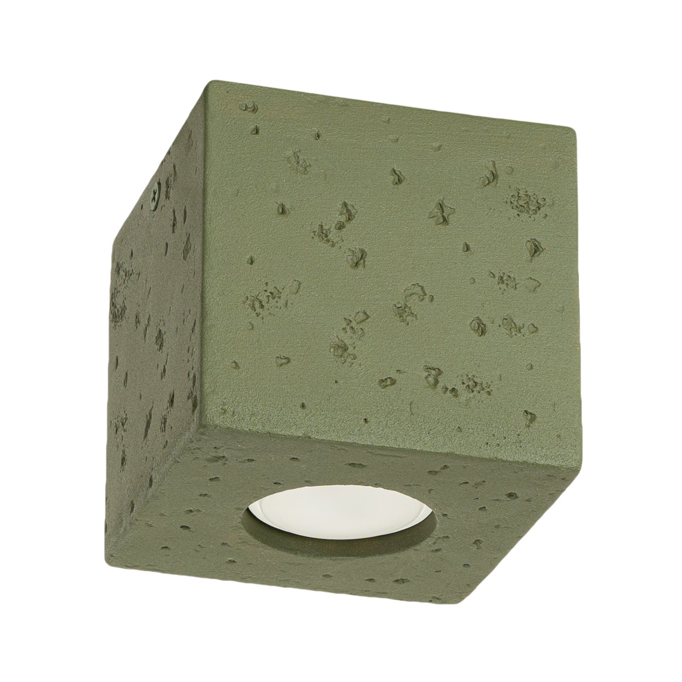 Plafon Sollux Lighting QUAD beton zielona oliwka