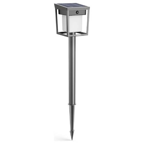 Lampa Ogrodowa Solarna Zewnętrzna Słupek Wbijana 69cm LED 1.5W 250lm 3000K Ciepła biel IP44 z Czujnikiem Ruchu i Zmierzchu Philips
