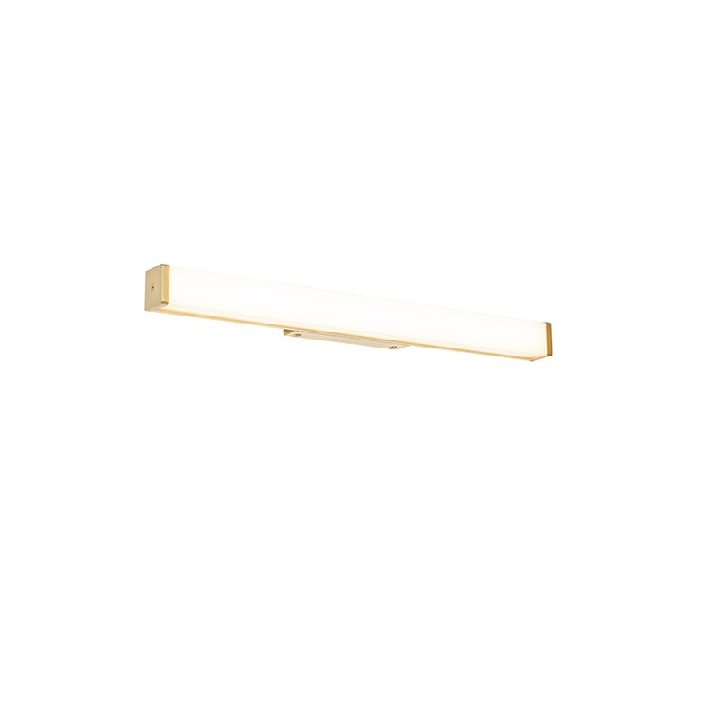 Lampa ścienna do łazienki mosiądz 62 cm z LED IP44 - Cascada