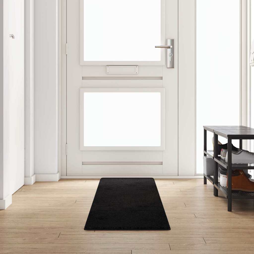 Chodnik dywanowy Czarny 50 x 300 cm 100% Poliester Tuft vidaXL