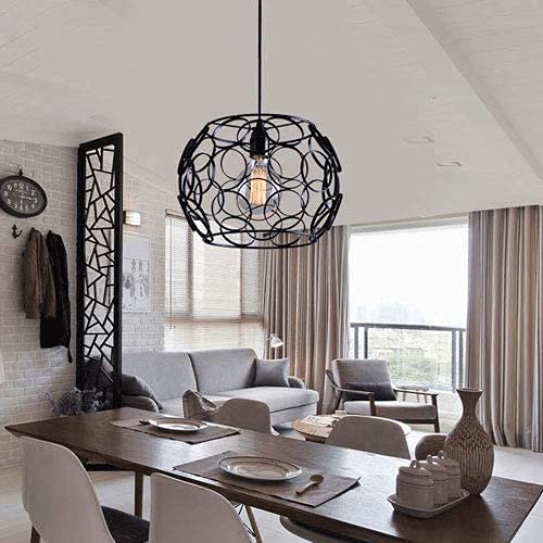 Kreatywny żyrandol z pustym żeliwnym trzonkiem E27, w stylu retro industrialnym, 4 W, 3000 K, lampa sufitowa do kuchni i sypialni, idealna do restaur