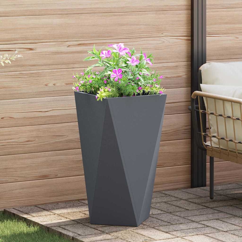 Donica Antracyt 40 x 40 x 75 cm Stal vidaXL