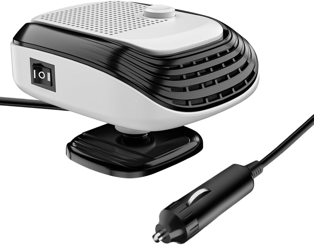Ogrzewacz samochodowy, 12 V 120 W, odmrażacz szyby samochodowej, przenośny podgrzewacz samochodowy, dodatkowy podgrzewacz samochodowy do SUV-ów, samoc