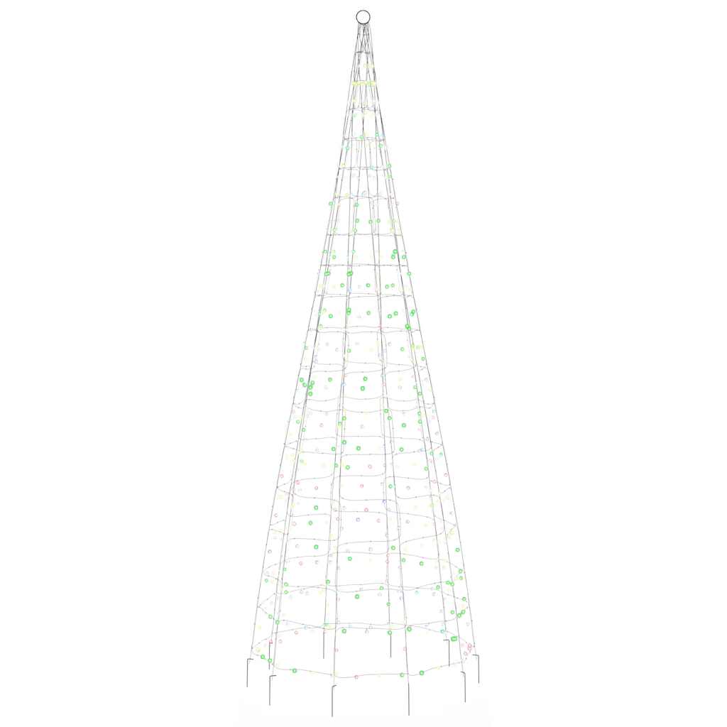 Choinka LED Zewnętrzna Kolorowa 300 cm z 8 Efektami Świetlnymi