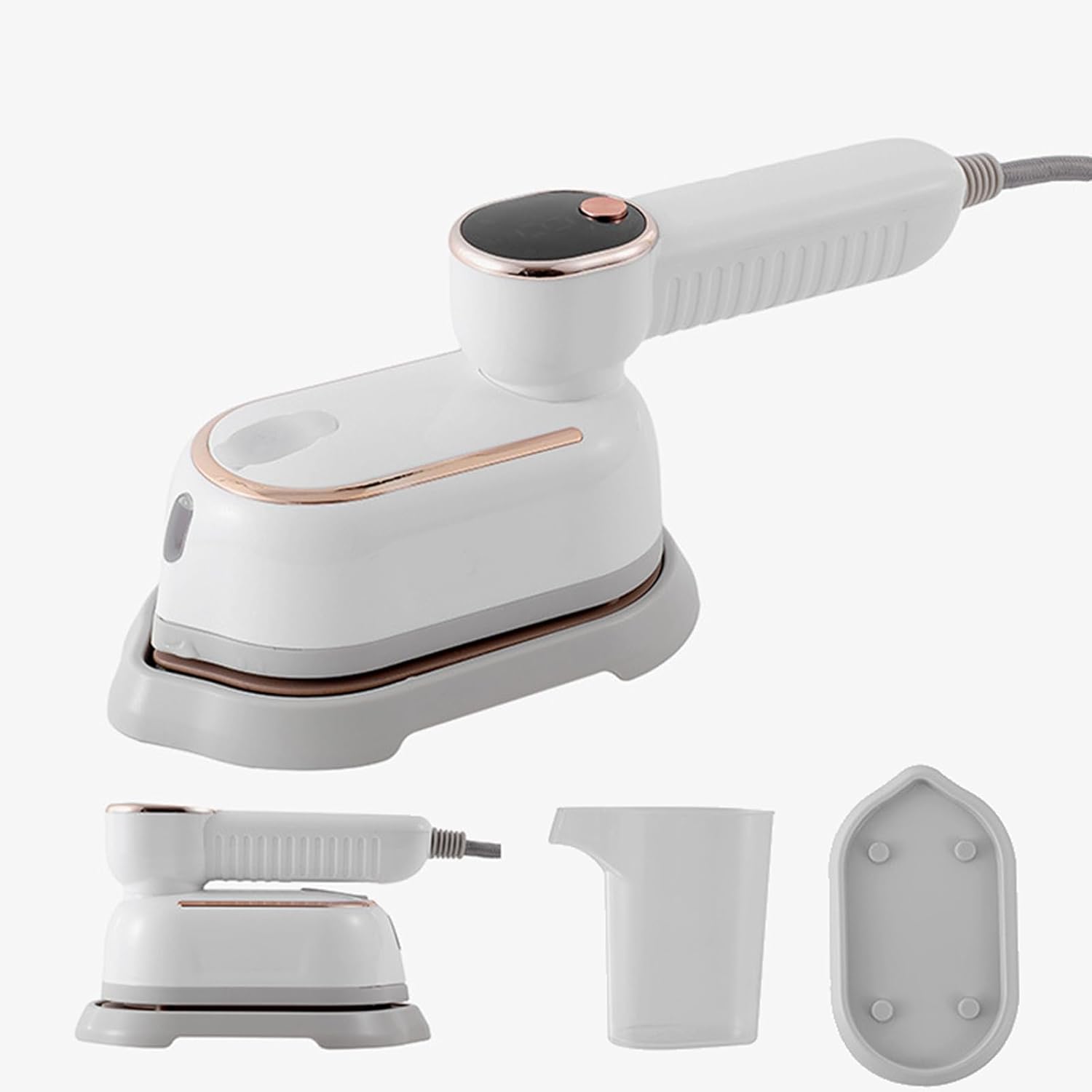 Przenośny parowy steamer do ubrań - Szybkie nagrzewanie, obrotowa rączka 180° - Żelazko podróżne do domu, akademika i podróży