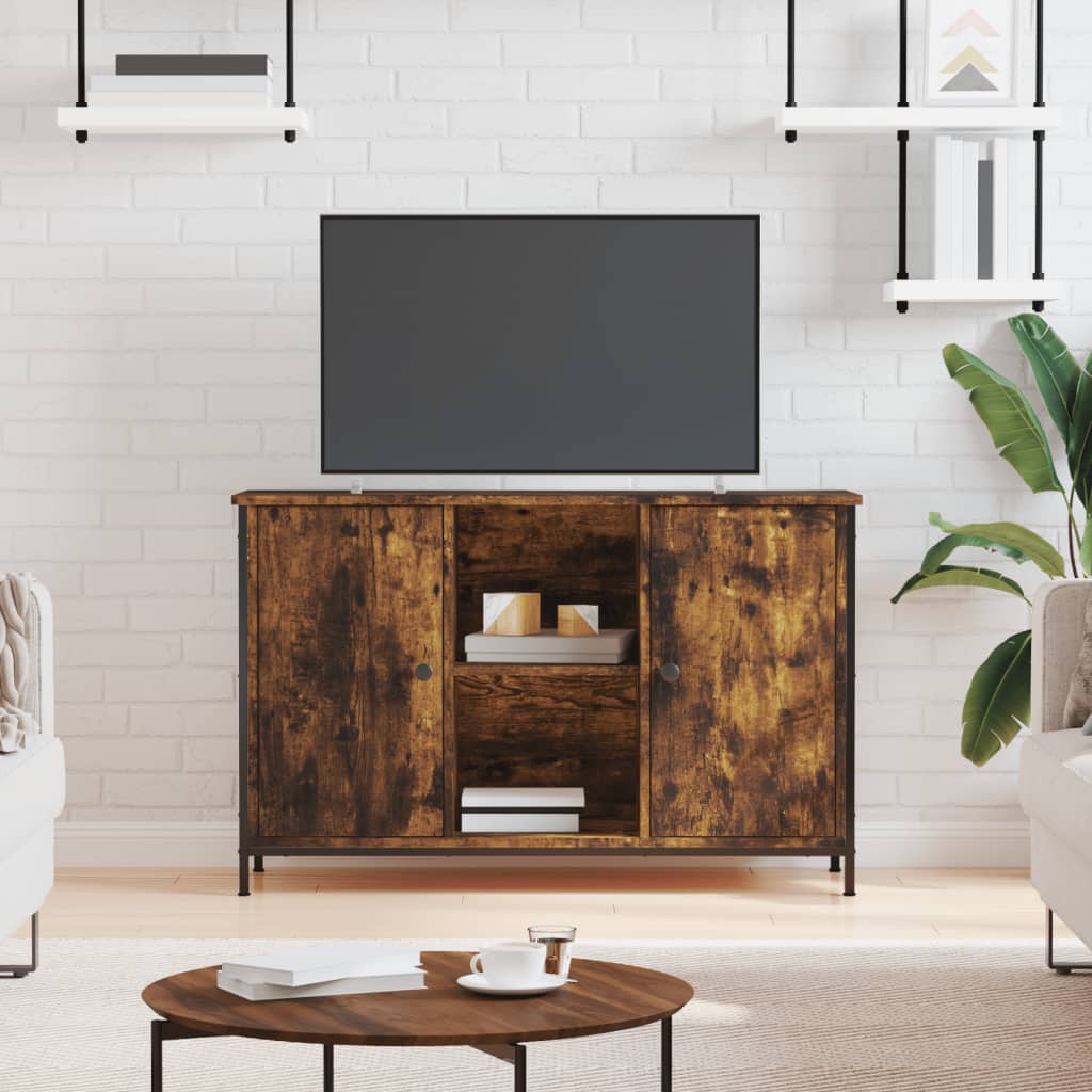Meuble TV VidaXL 100x35x65 cm z drewna inżynieryjnego, kolor maron