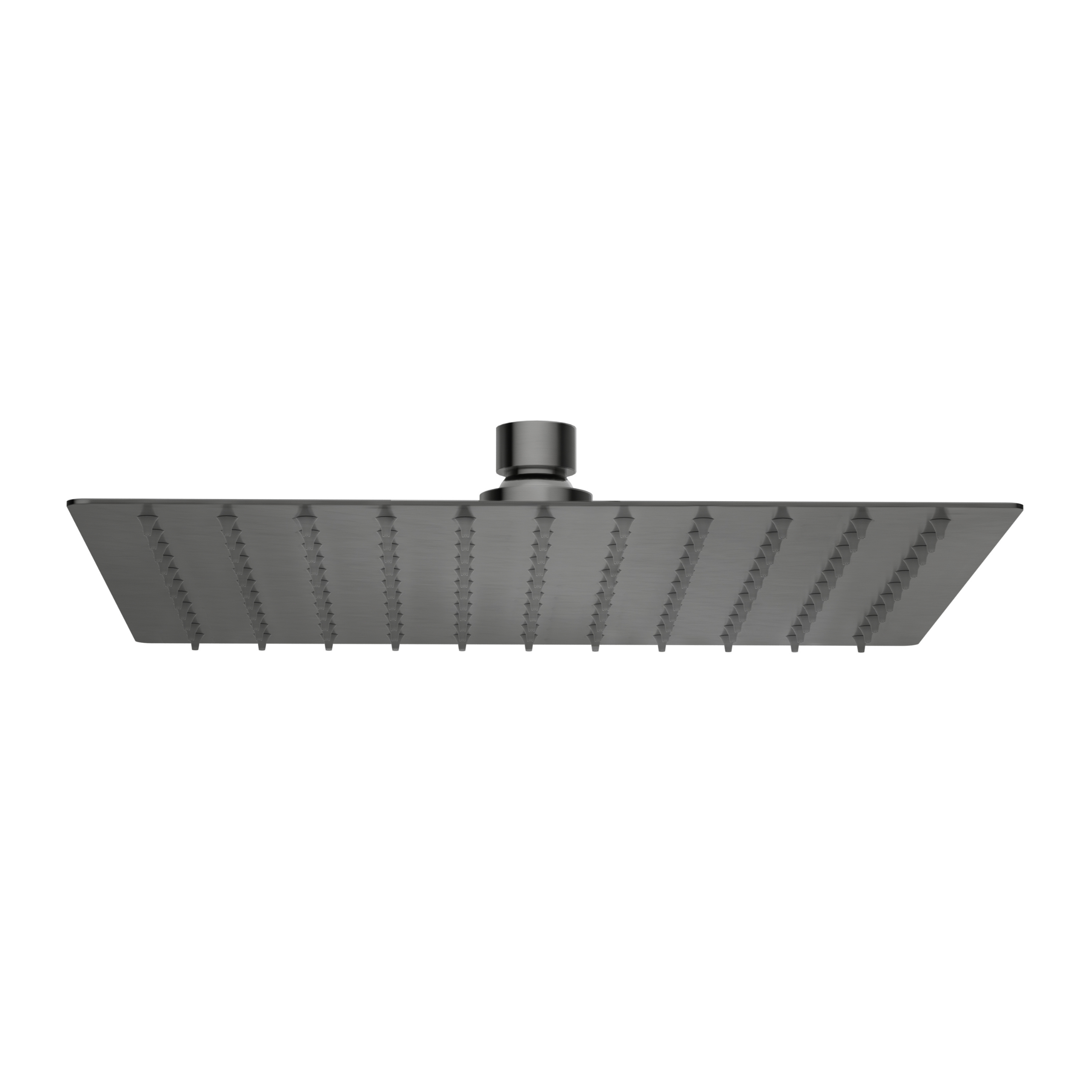 BALNEO Deszczownica kwadratowa 25 cm GUN METAL ciemnoszara stal nierdzewna | Głowica prysznicowa CASCADE