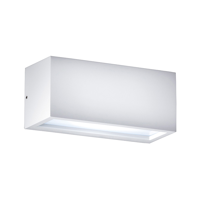 Kinkiet LED GUAVA 12 W, kąt świecenia 120°-120°, biały, IP65, 3000 K – Rossini Group Oświetlenie zewnętrzne ścienne