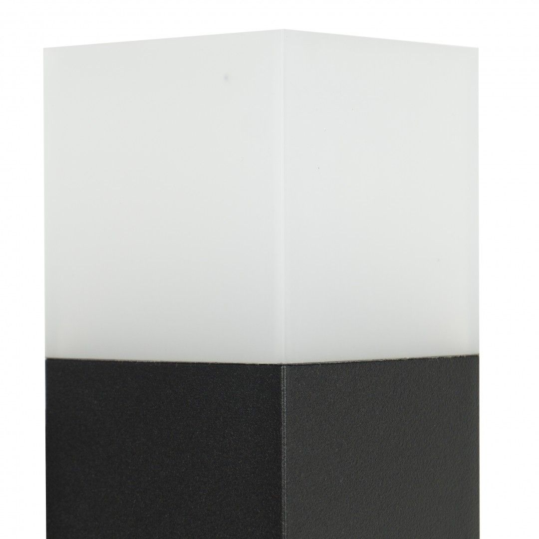 Lampa ogrodowa stojąca Cube czarna 1xE27x20W IP44 wym: 58 x 8 x 8 cm aluminium SU-MA