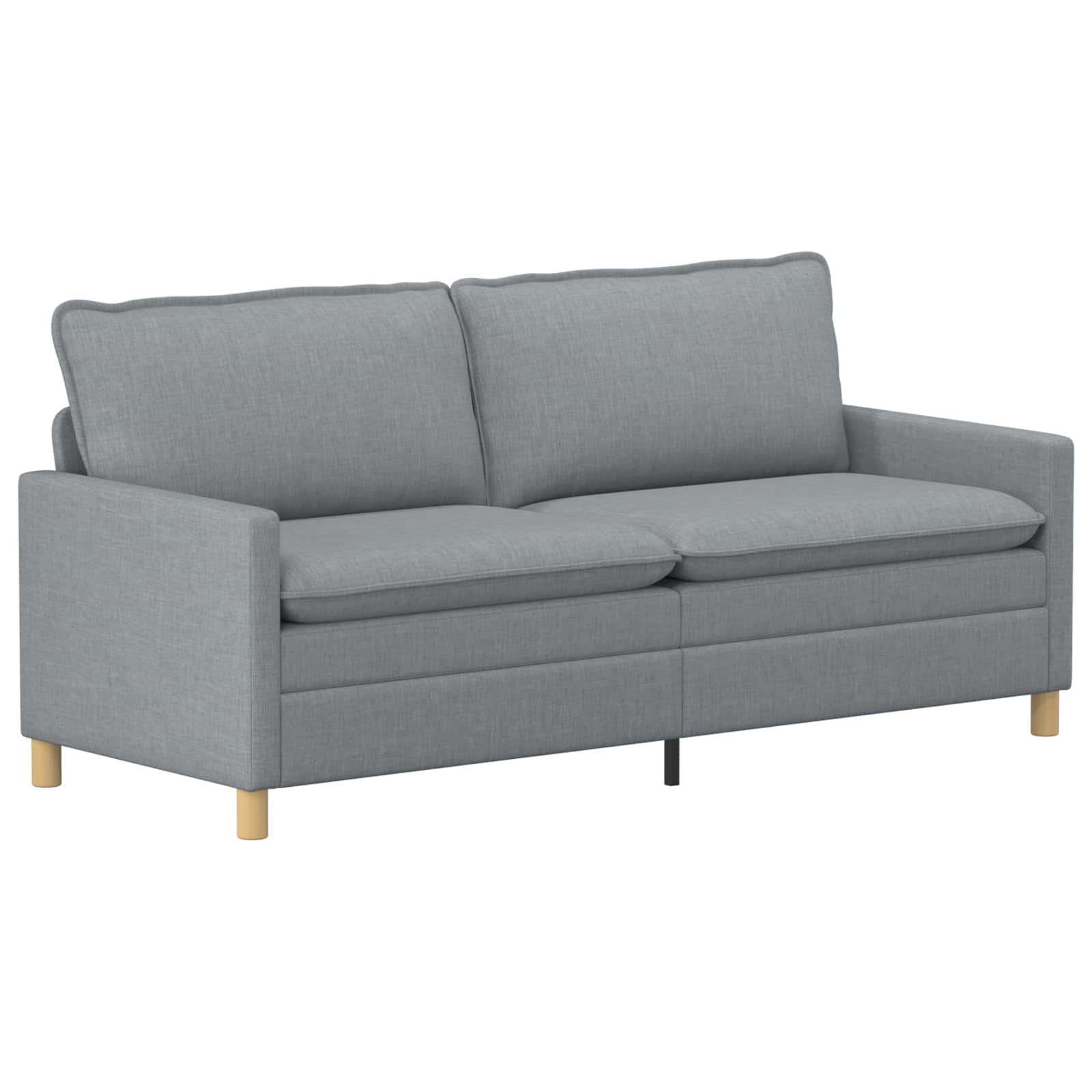 Sofa jasnoszary 196 x 81 x 87,5 cm tkanina