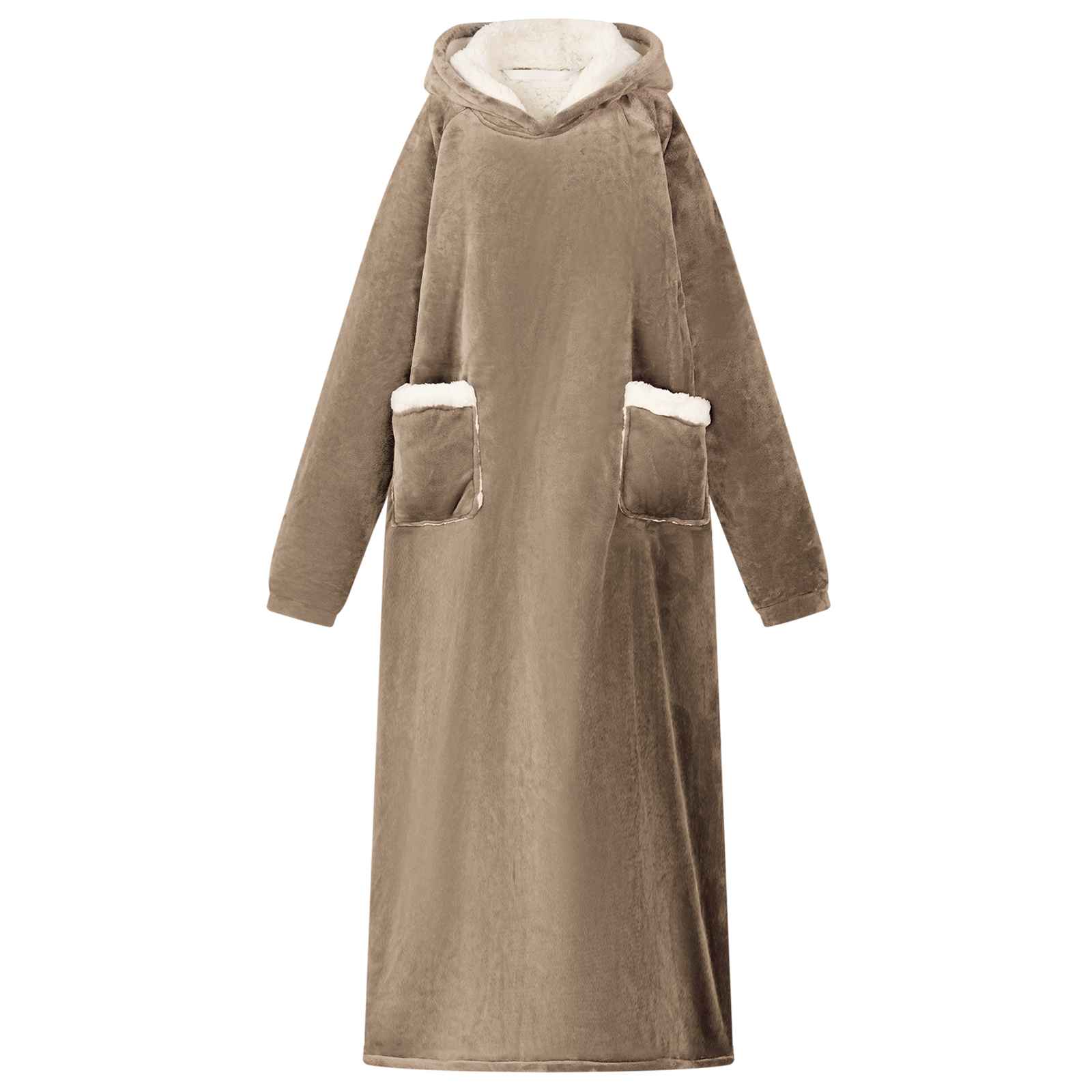 Bluza-koc Camel L Fleece i Flanela vidaXL