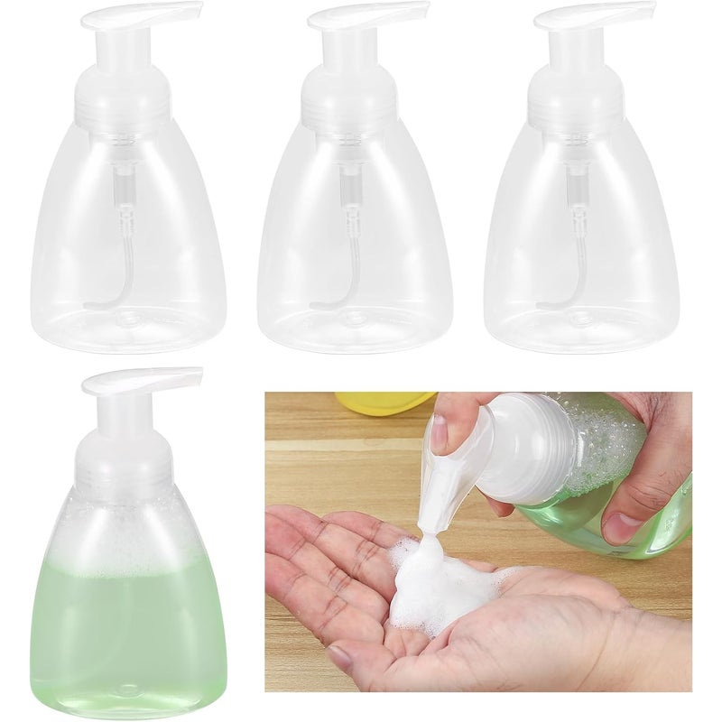 300ml Dozownik do Mydła w Piance, 4 szt. Dozownik do Mydła w Płynie z Pompką, Dozownik do Płynu do Naczyń, Kuchnia, Łazienka