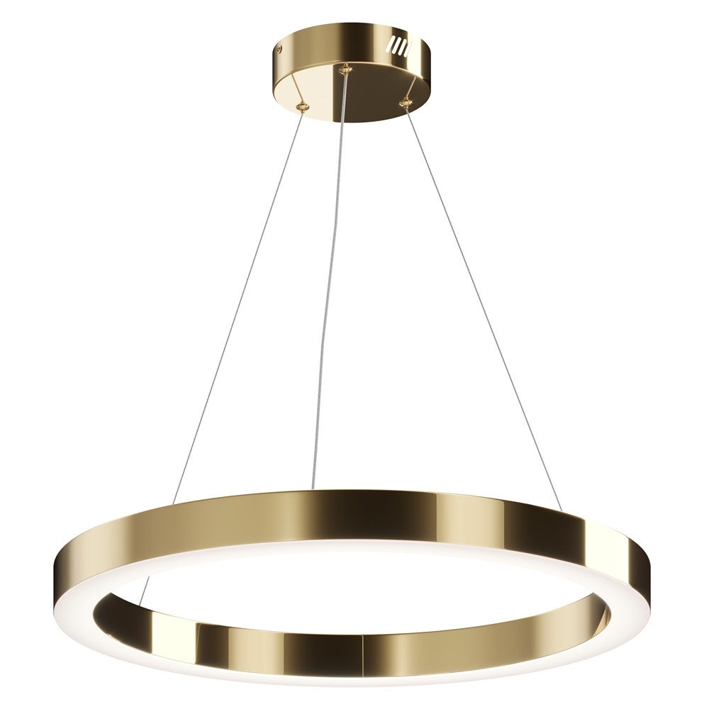 Lampa wisząca Saturno mosiężno-złota LED 45W 4000K 3100lm rondo wym: 180 x 60 x 60 cm metal Maytoni