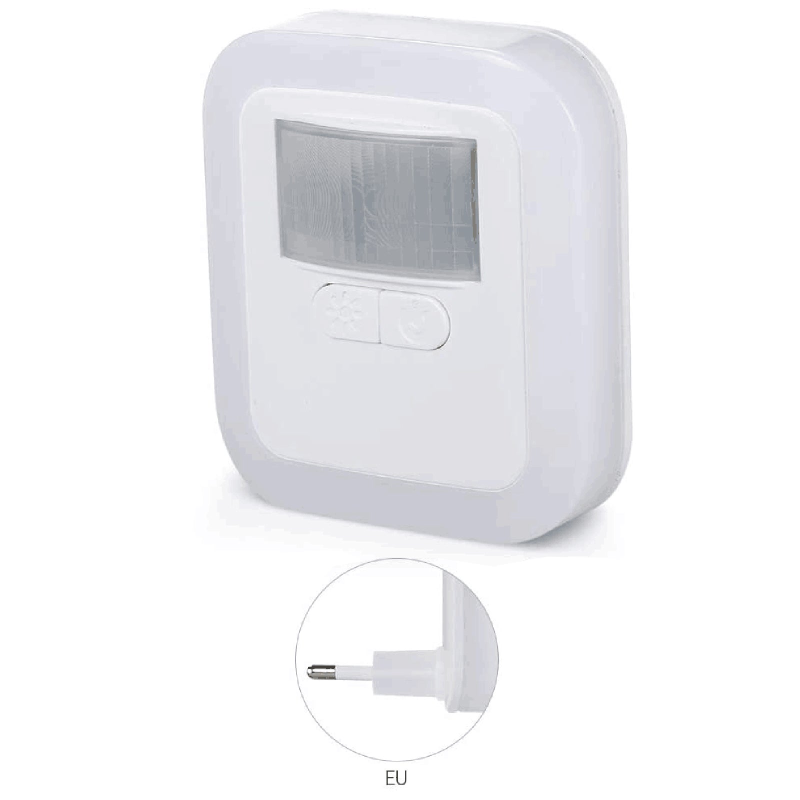 GD-8601 Lampka nocna LED z czujnikiem ruchu i wtyczką, z regulacją jasności i czasem świecenia, do salonu, sypialni, schodów, AC240V