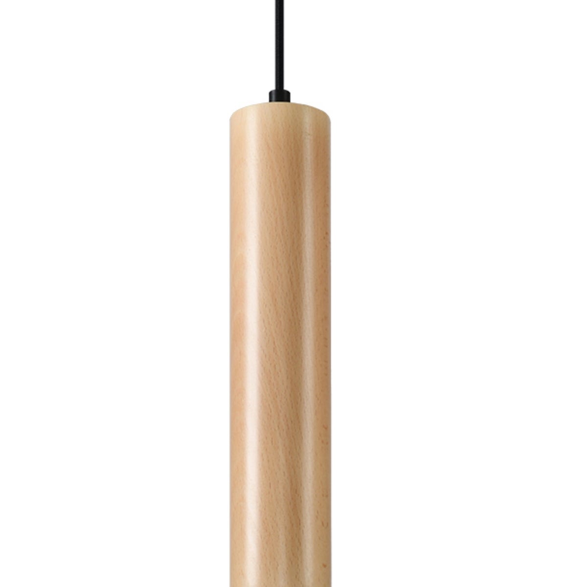 Lampa wisząca CASANO czarna-naturalne drewno 1xGU10x40W aluminium wym:100x8x8cm IP20 Pure Lume