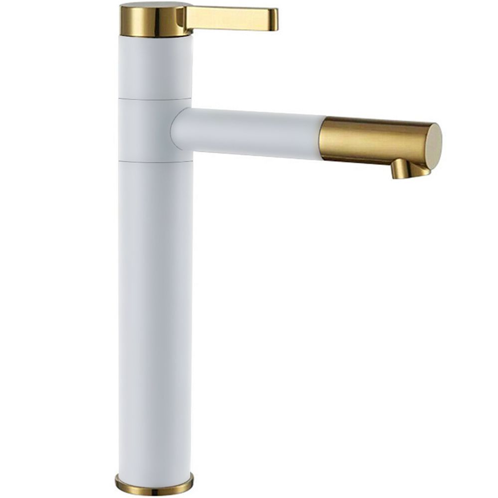 Bateria umywalkowa wysoka Smart White Gold, kolor biały/złoty