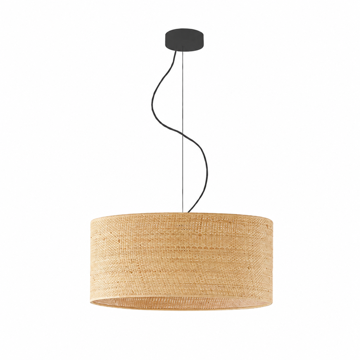 Lampa sufitowa żyrandol lampa wisząca z abażurem walec 50 cm BLUES