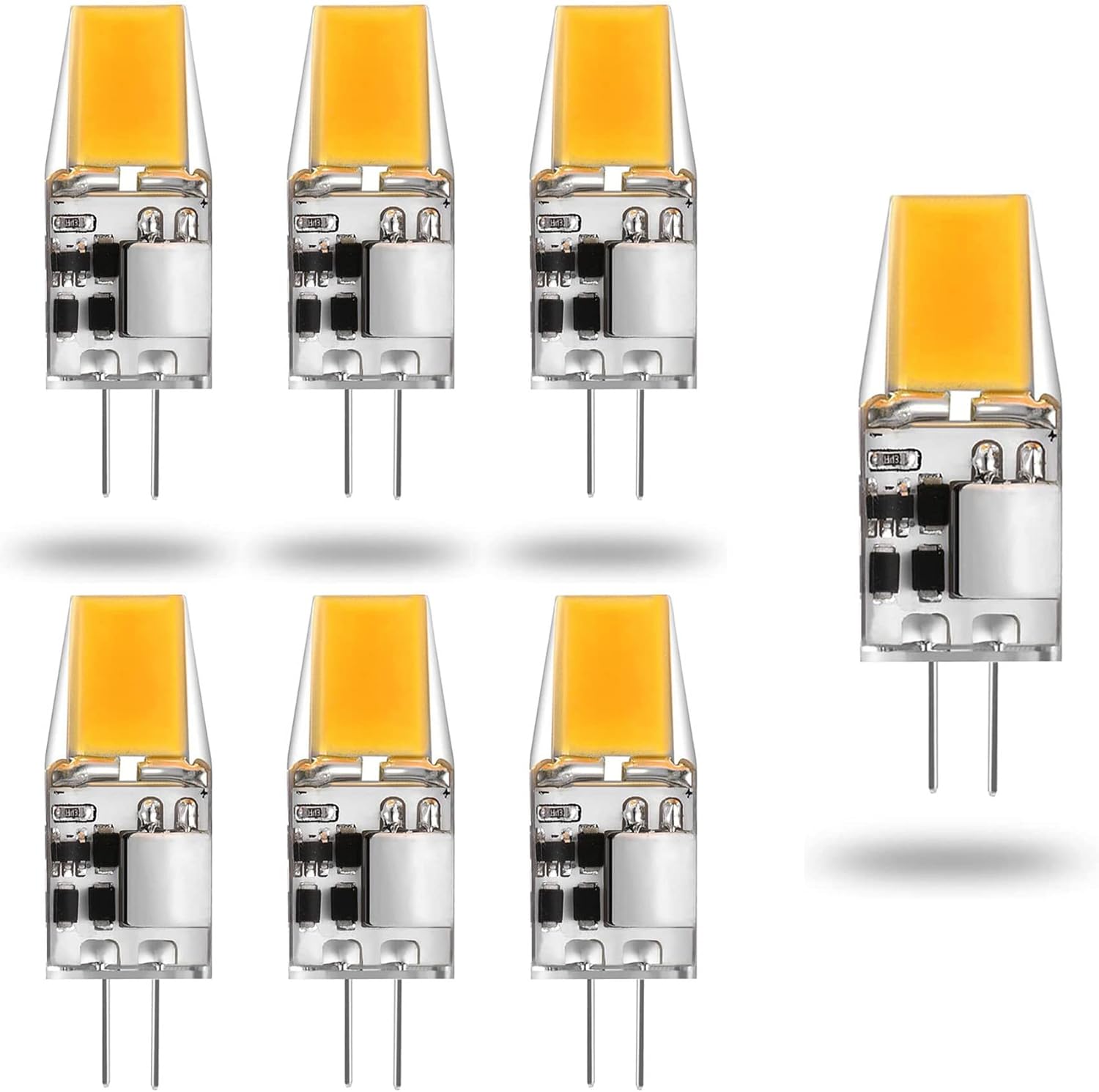 Żarówka LED G4 5W 41mm - 12V, Ciepła Biel 3000K, Odpowiednik 50W Halogen, Zestaw 6 sztuk, Oświetlenie