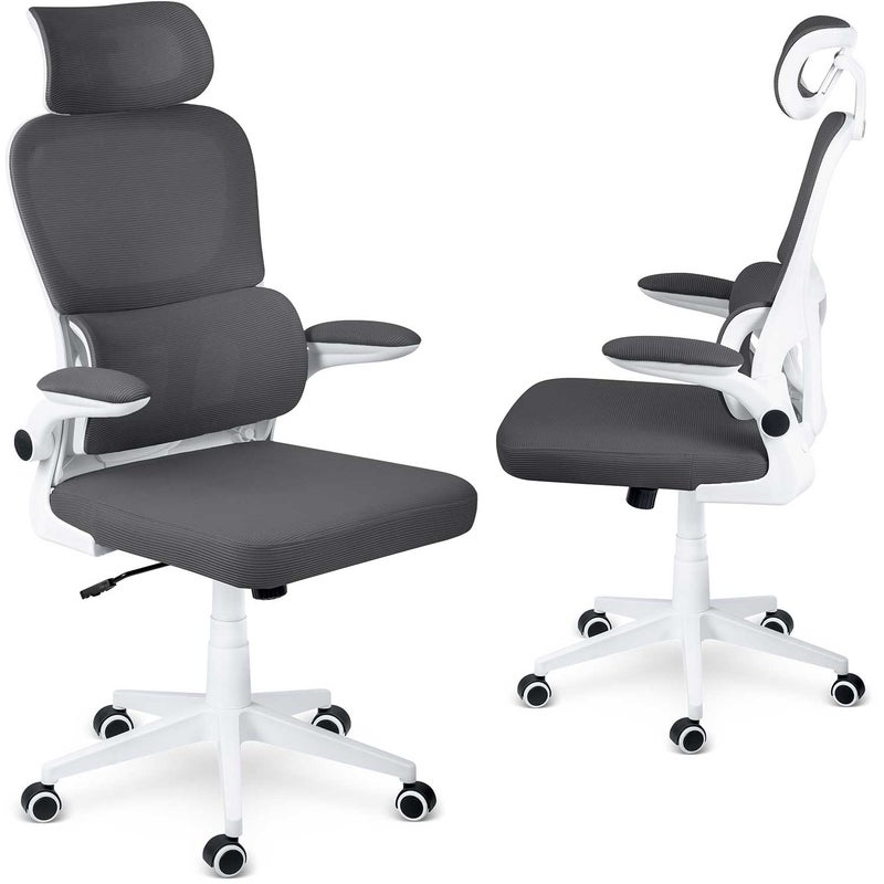 Fotel biurowy obrotowy ergonomiczny Sofotel Formax ciemny szary