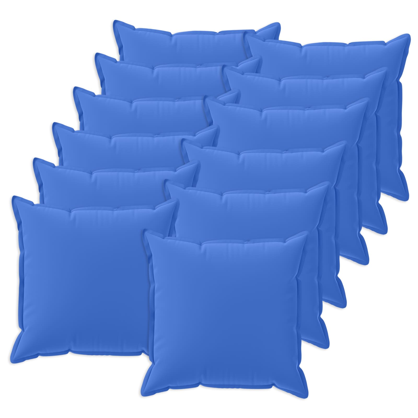 12x Poszewka Dekoracyjna na Poduszkę 50x50 cm Niebieska Królewska