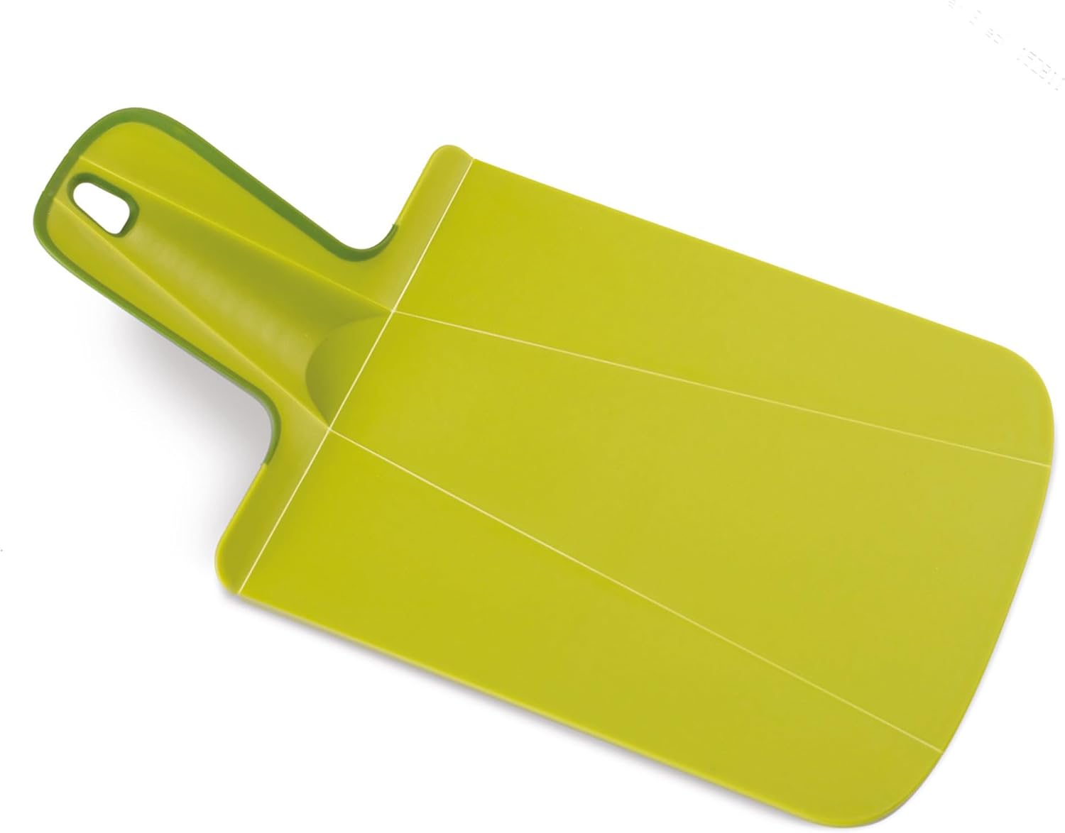 Zielona składana deska do krojenia Chop2Pot™ Plus, do kuchni, antypoślizgowa, kompaktowa konstrukcja, łatwa do przechowywania, trwały materiał.