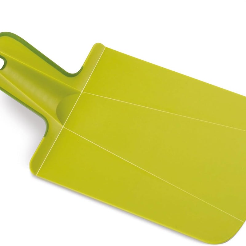 Zielona składana deska do krojenia Chop2Pot™ Plus, do kuchni, antypoślizgowa, kompaktowa konstrukcja, łatwa do przechowywania, trwały materiał.