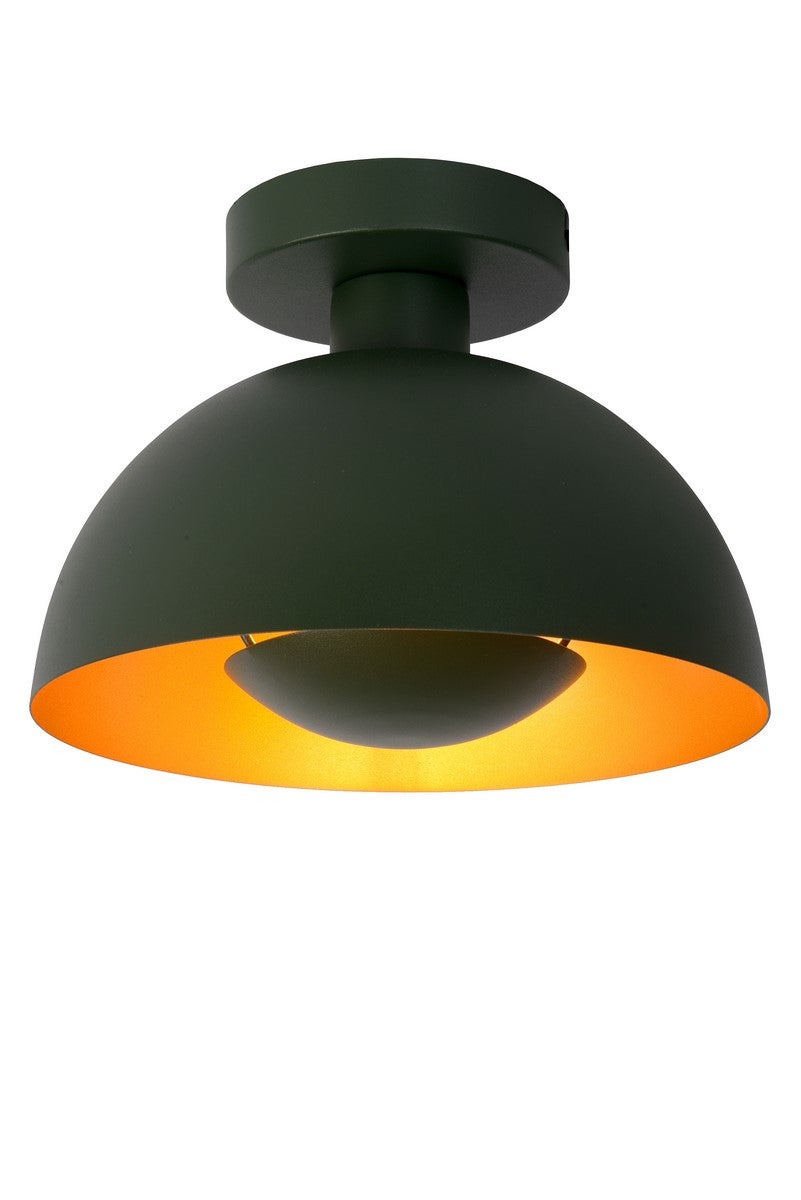 Lampa sufitowa SIEMON zielono-złota 1xE27x40W metal wym:19x25x25cm IP20 Lucide