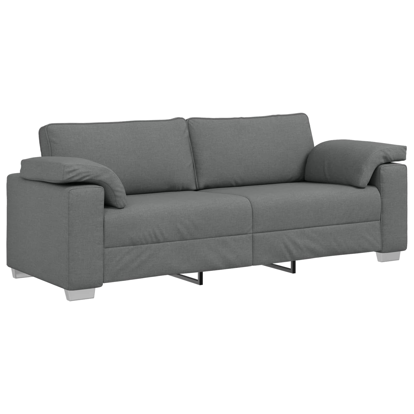 Sofa 3-osobowa Ciemnoszary 220 cm tkanina