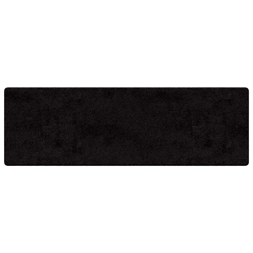 Chodnik dywanowy Czarny 50 x 200 cm 100% Poliester Tuft