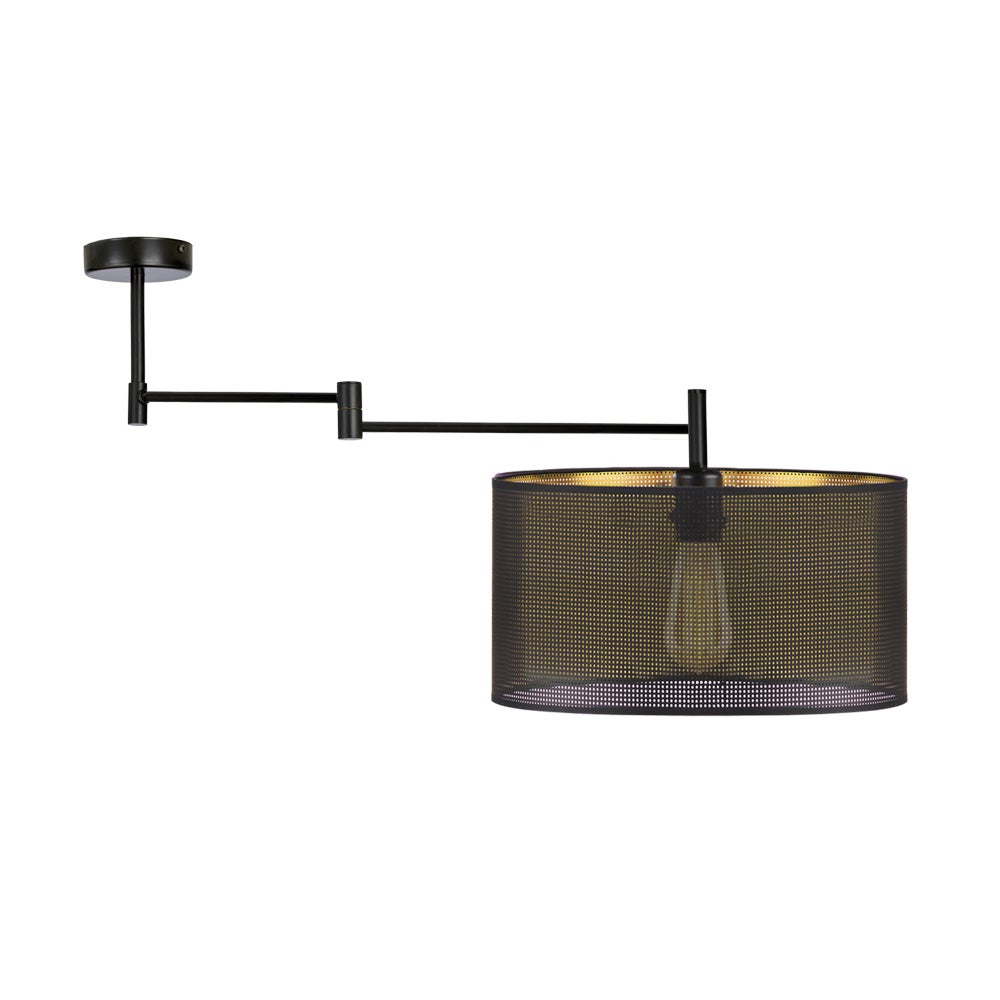 Lampa wisząca przegubowa sufitowa regulowana z abażurem walec BLUES PRZEGUB