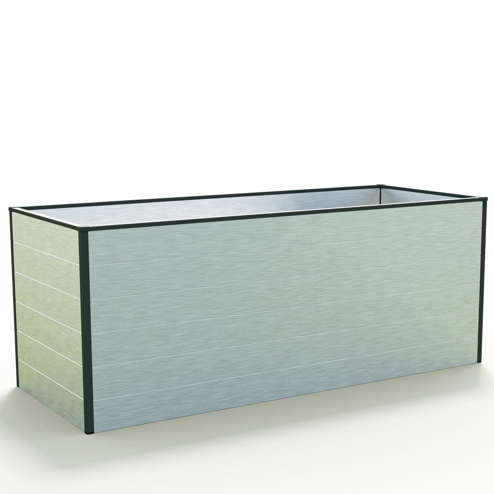 77 x 195 x 77 cm Grzadka podwyzszona, aluminium anodowane