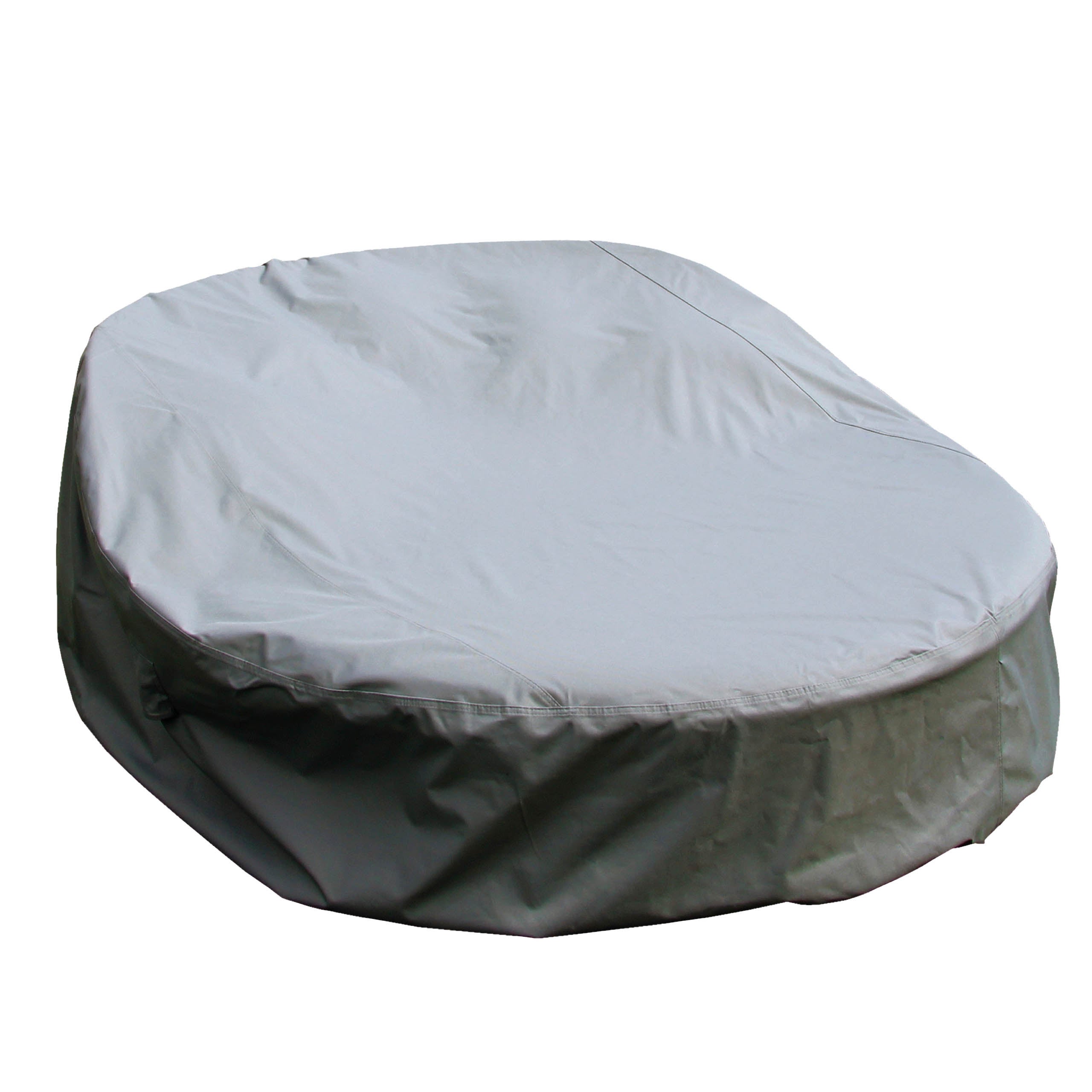 Mehr Garten - Pokrywa ochronna na wyspę solarną Premium, okrągła: Ø225x55/80(H) cm I Wytrzymała pokrywa na wyspę solarną, odporna na wodę i warunki at