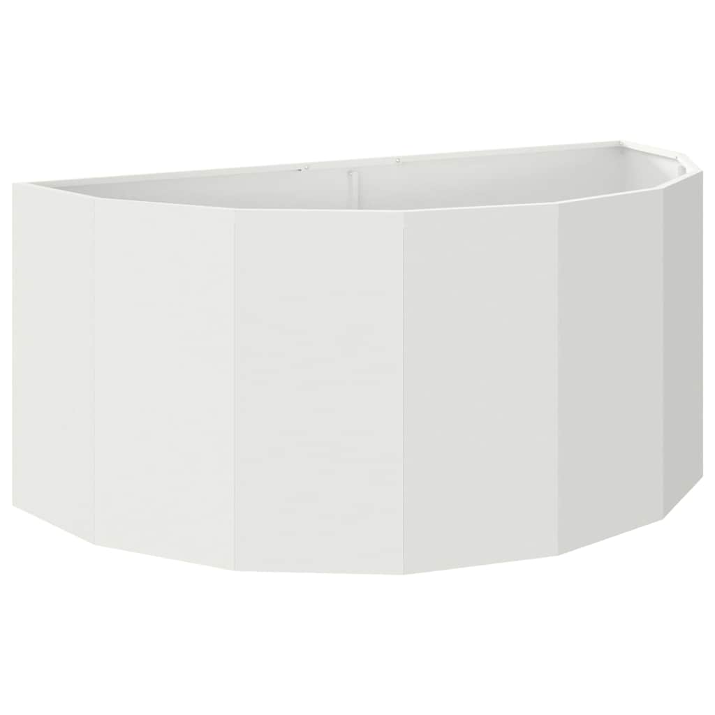 Donica Biały 120 x 60 x 50 cm Stal