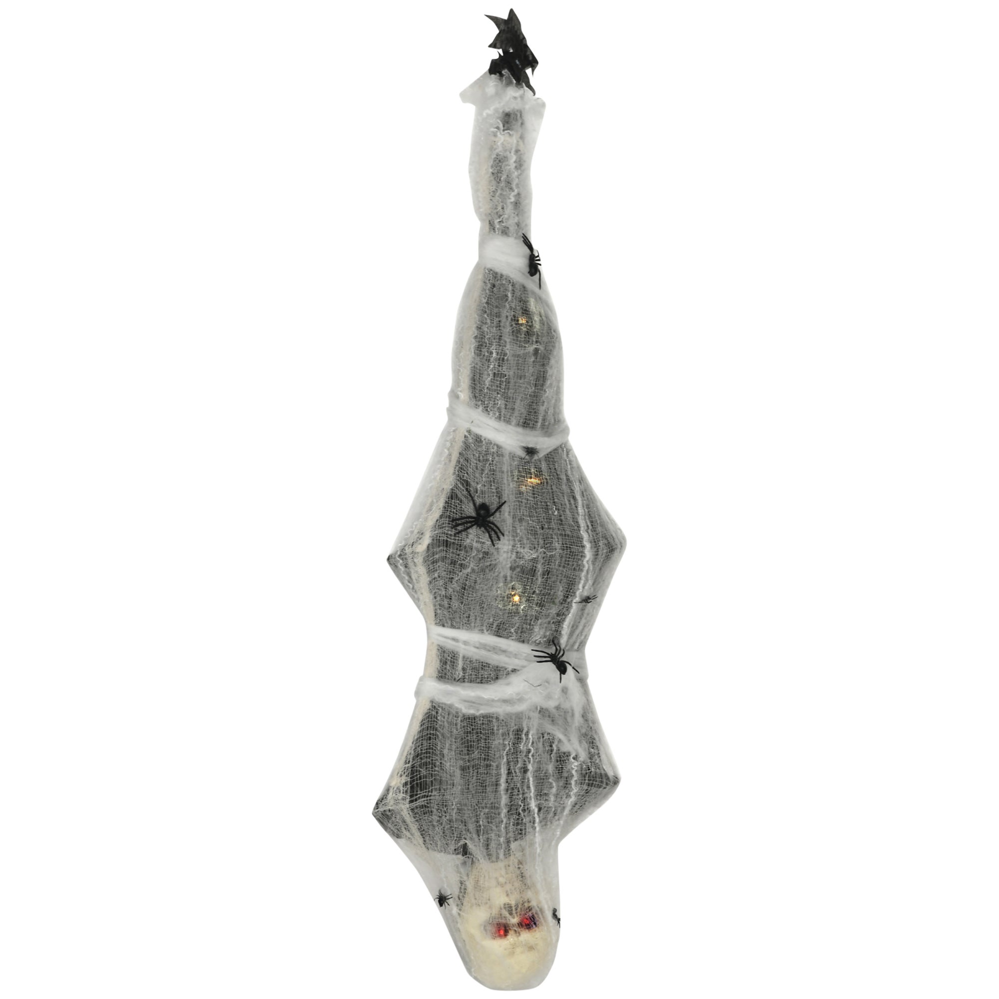 Mumia na Halloween, dekoracja na Halloween, funkcja dźwięku, z czujnikiem ruchu i światłami LED, 60 cm x 16 cm x 170 cm