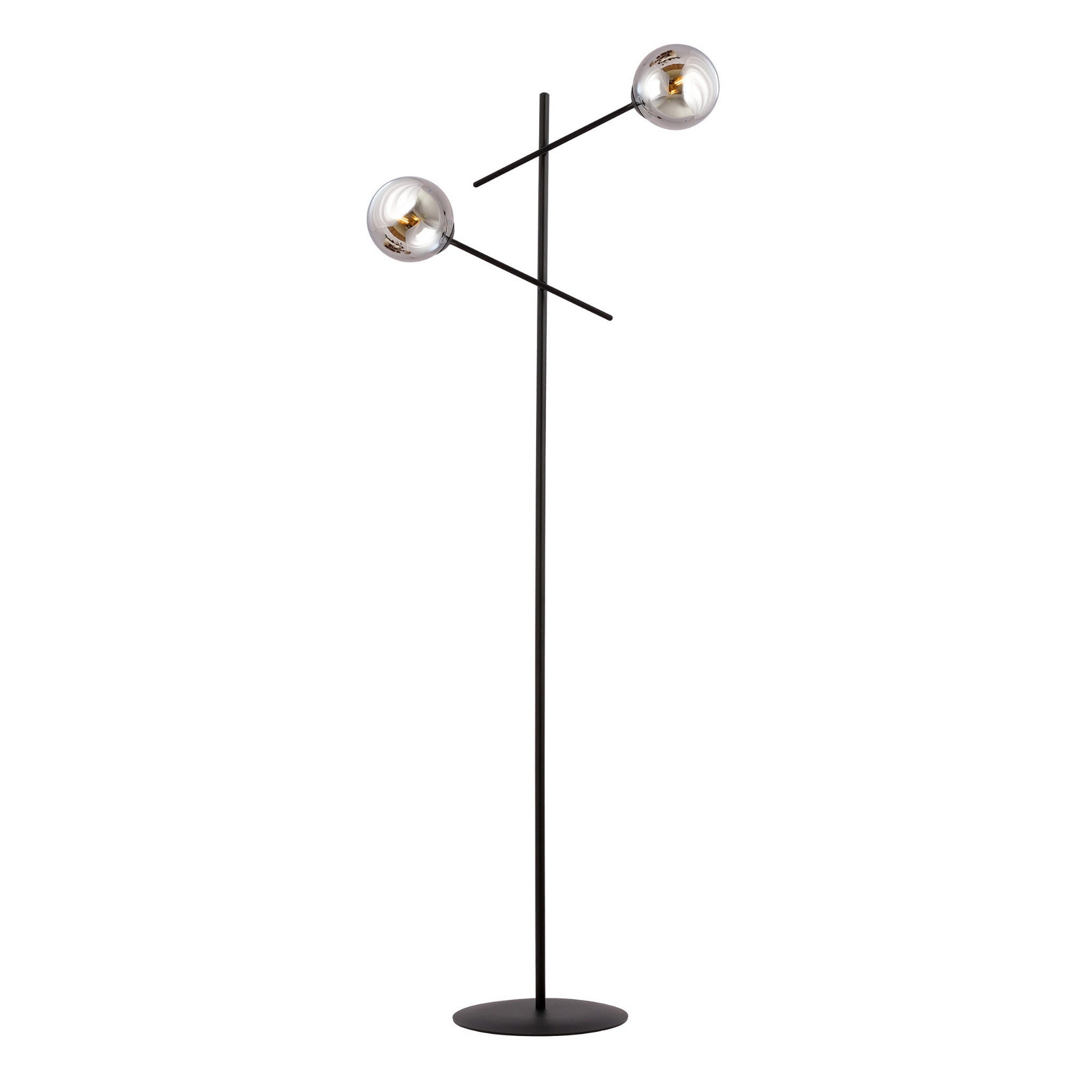 Lampa stojąca podłogowa Emibig 2xE14 40W LINEAR LP2 BLACK/GRAFIT 1167/LP2