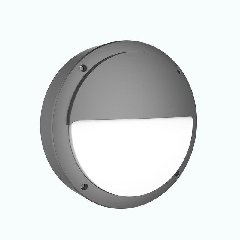LED Środkowa okrągła zewnętrzna lampa sufitowa odpowiednia do sufitów i ścian 16W 3000K IP65 IK08 Ø26,5cm Iberlamp