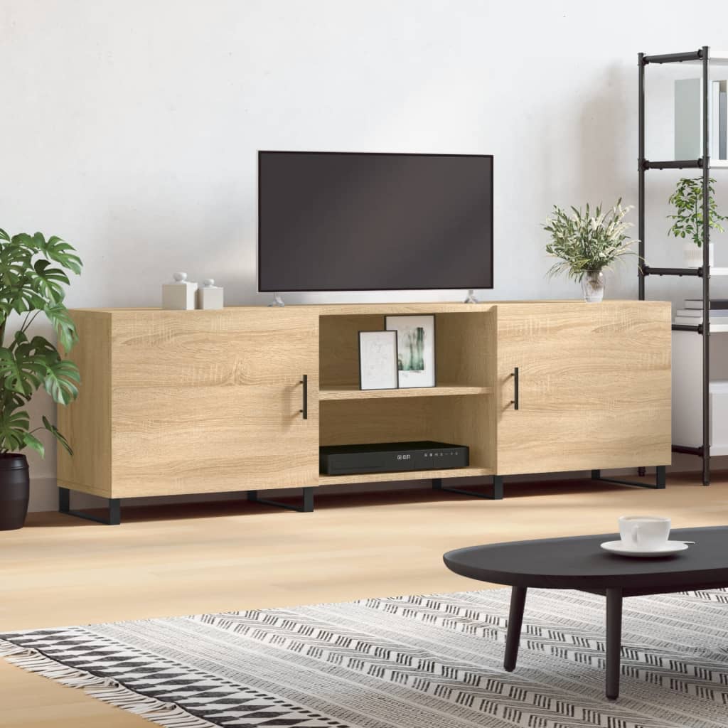 Szafka TV, dąb sonoma, 150x30x50 cm, materiał drewnopochodny