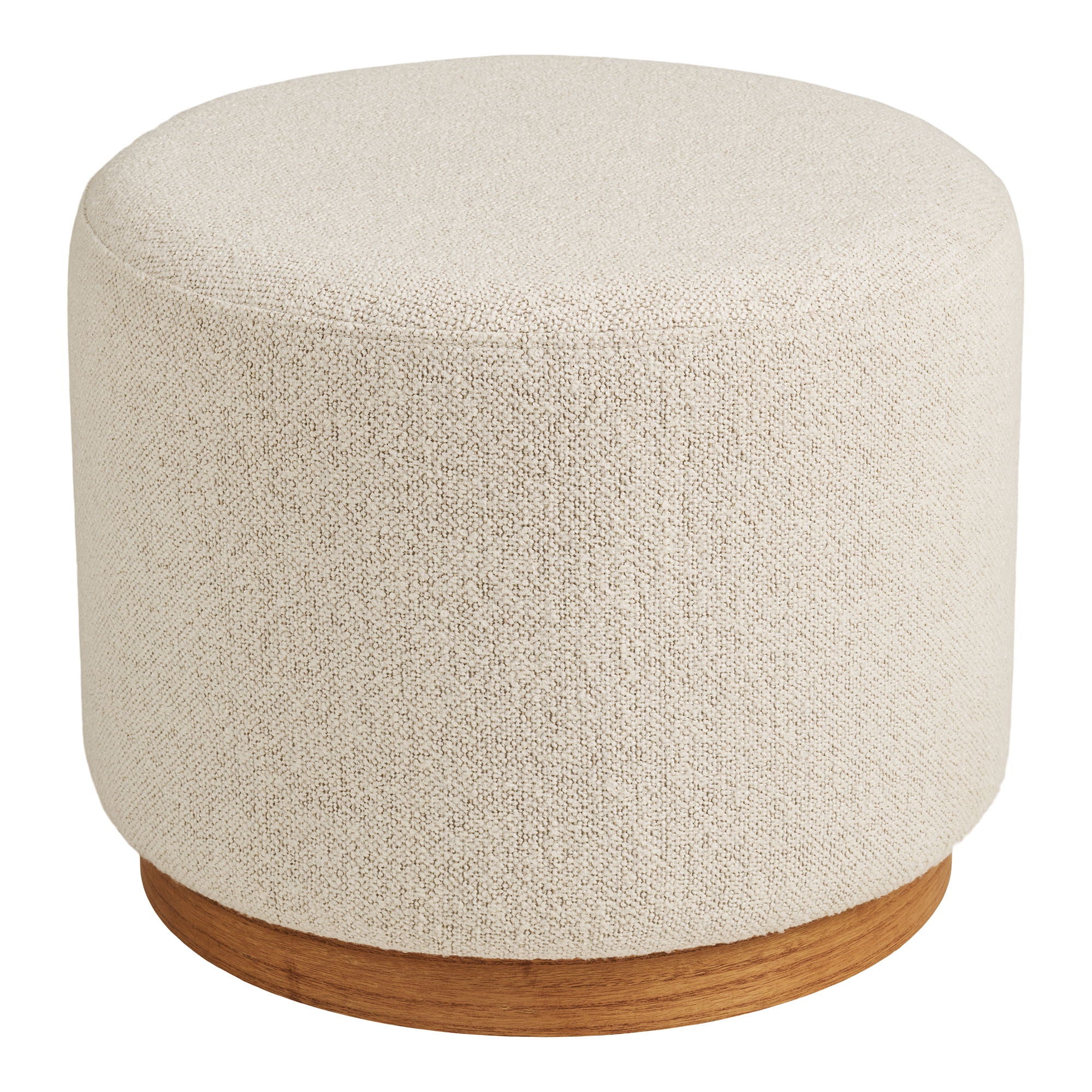 Gry puf Ø50 cm piaskowy.