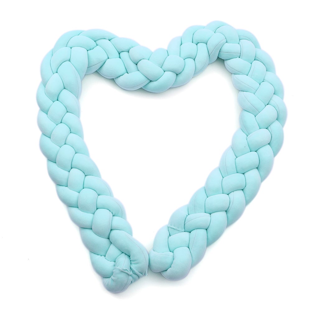 ochraniacz do łóżeczka dziecięcego pleciony ochraniacz węzełkowy Handmade miękki Knot poduszka podkładka poduszka pokój dziecka Cradle 1 39.4 4