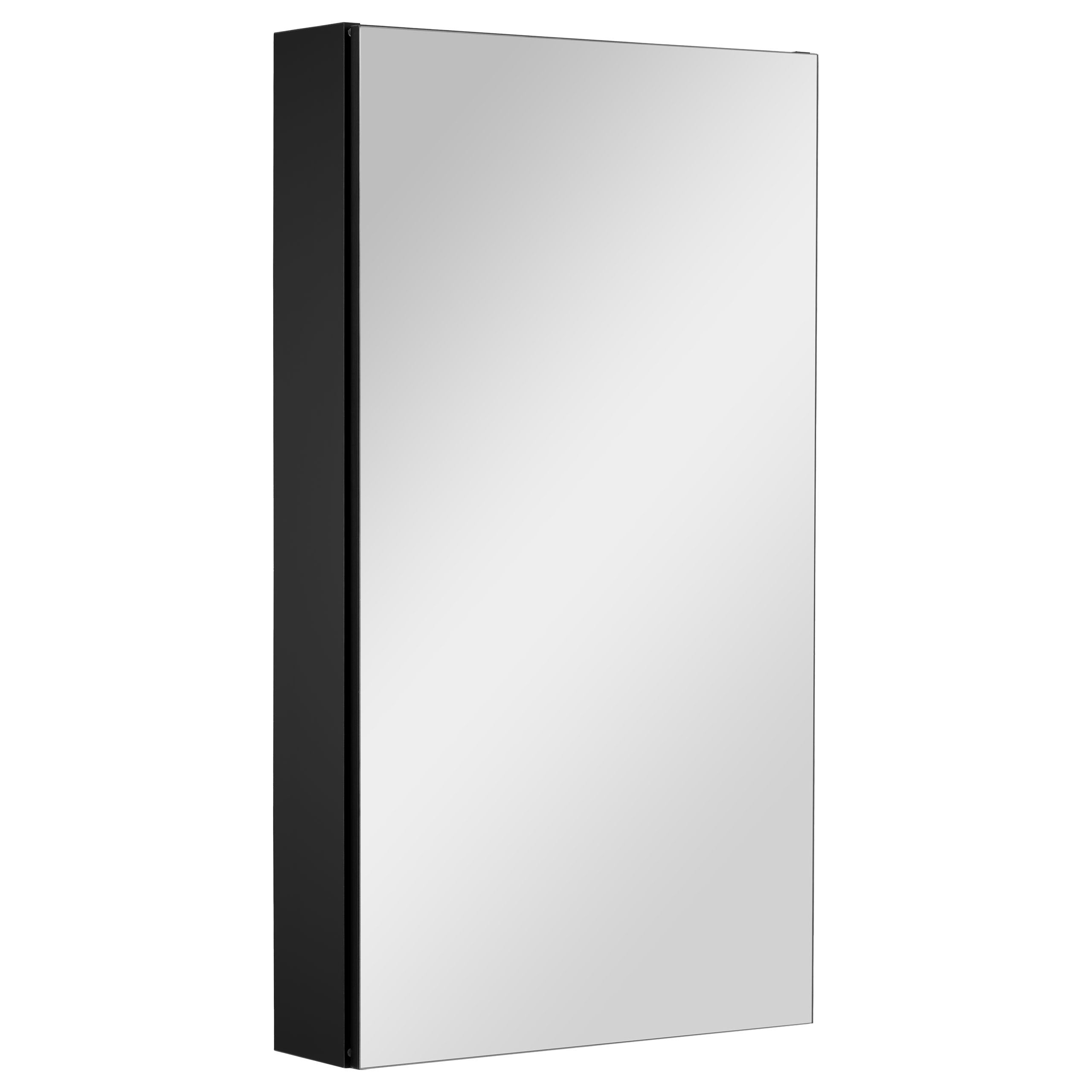 Szafka łazienkowa z lustrem lustrzana wisząca do łazienki czarna loft 50 cm