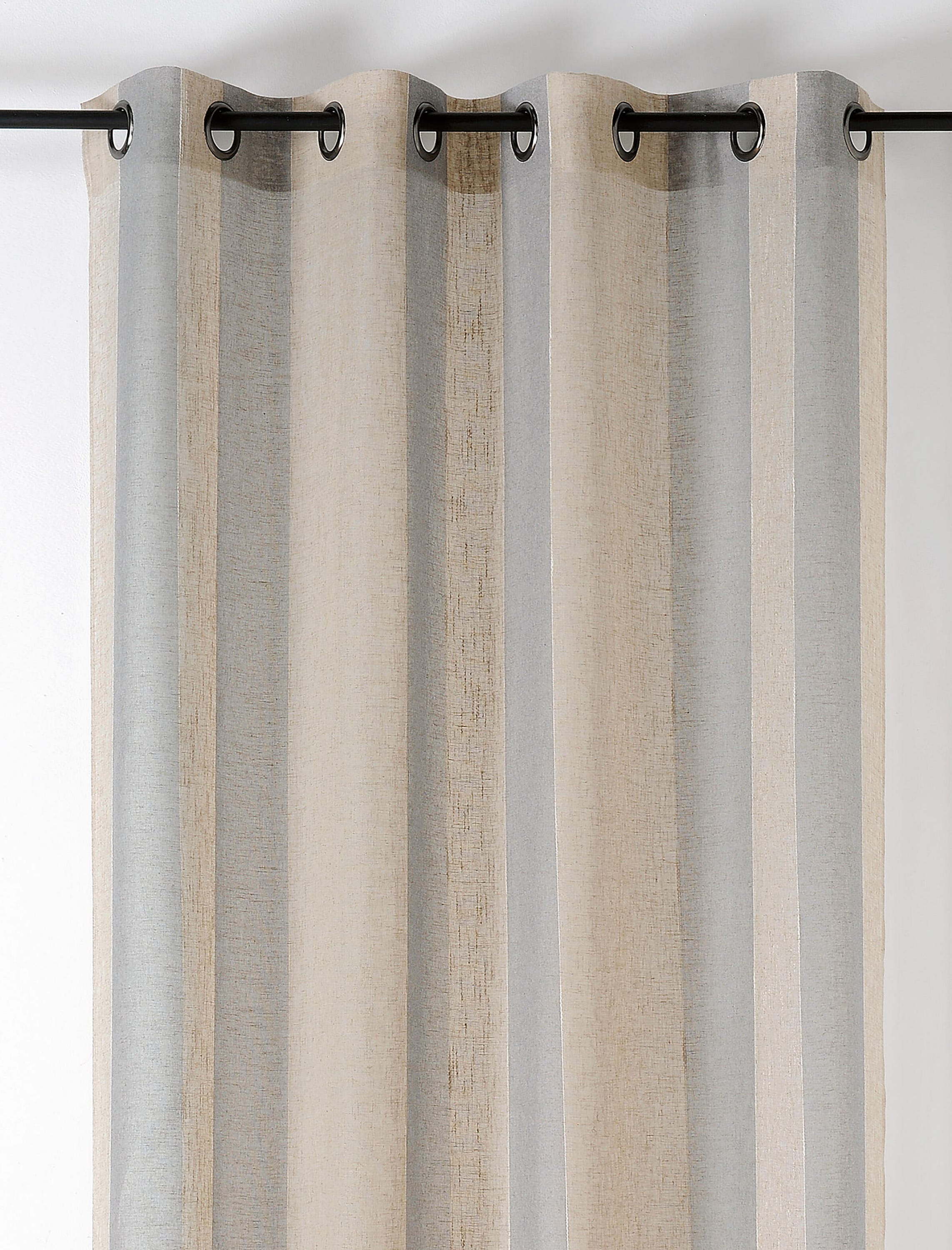 Półprzezroczysta firana, Kansas, szara, wys. 280 x szer. 140 cm