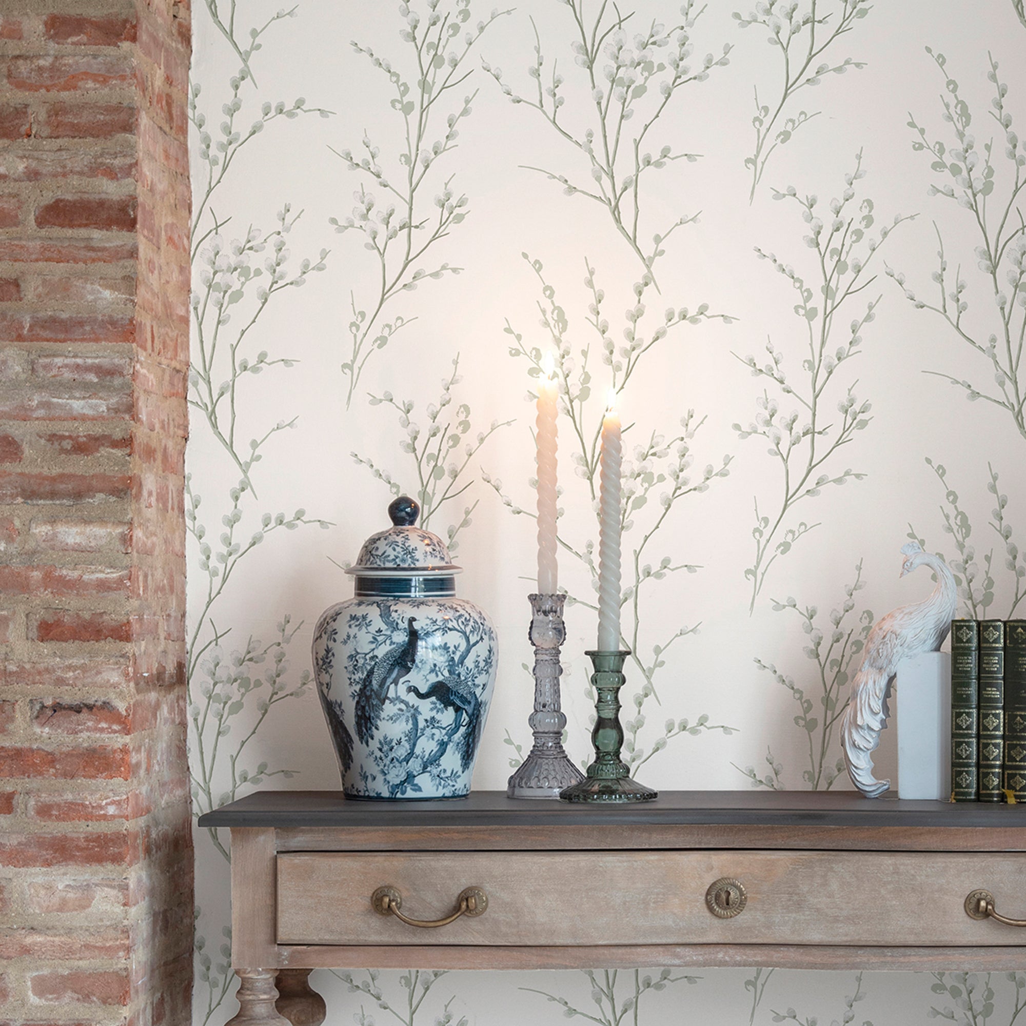 Laura Ashley Tapeta filzelinowa WILLOW 10 m x 52 cm