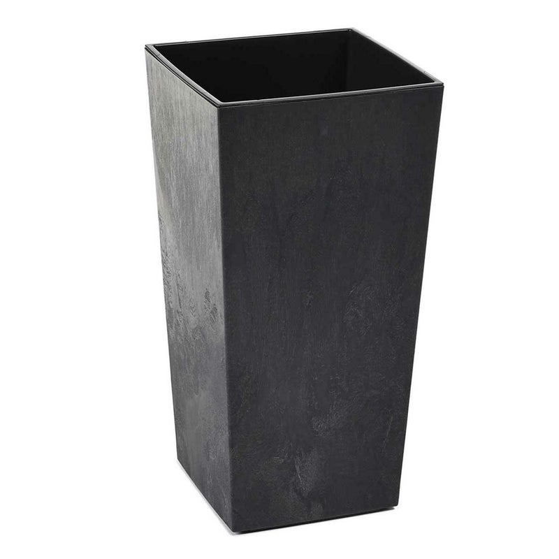 Donica Porto HowHomely czarny beton tworzywo 57x30x30 cm 1 szt.