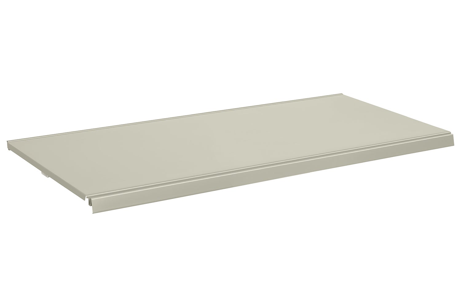 Półka do regału sklepowego metalowa 30x100cm kremowy KTD