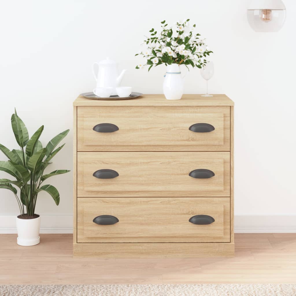 vidaXL Szafka, dąb sonoma, 70x35,5x67,5 cm, materiał drewnopochodny